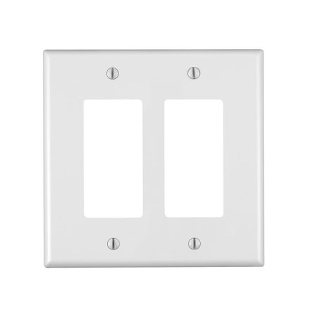 LEVITON Wallplate Ovrsz 2G Wht 88602-000